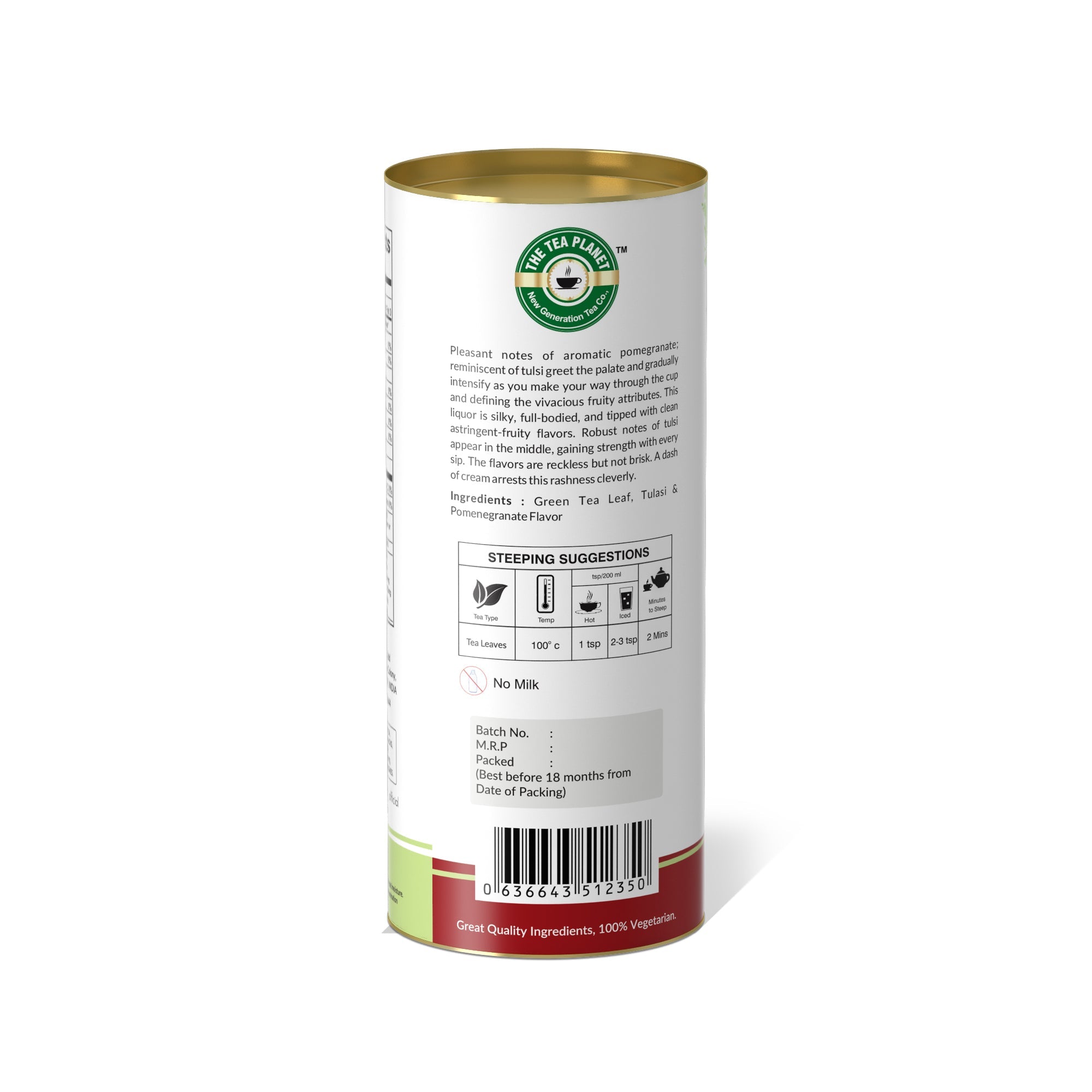 Tulsi and Pomegranate Orthodox Tea - 50 gms
