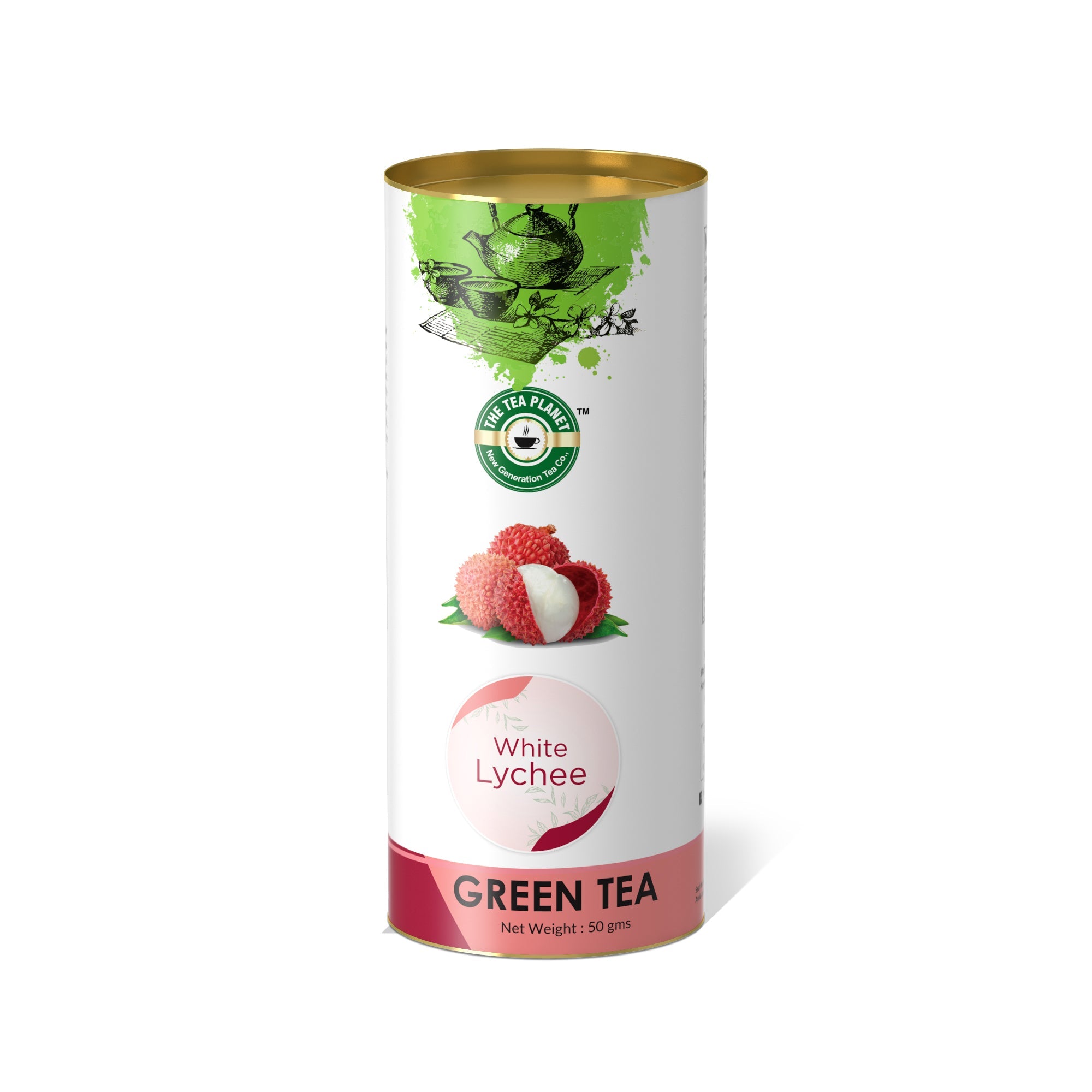 White Lychee Orthodox Tea - 50 gms