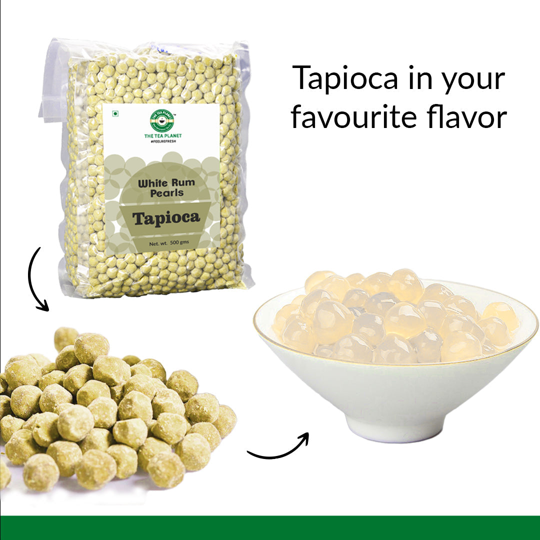 White Rum Tapioca Pearls - 500 gms