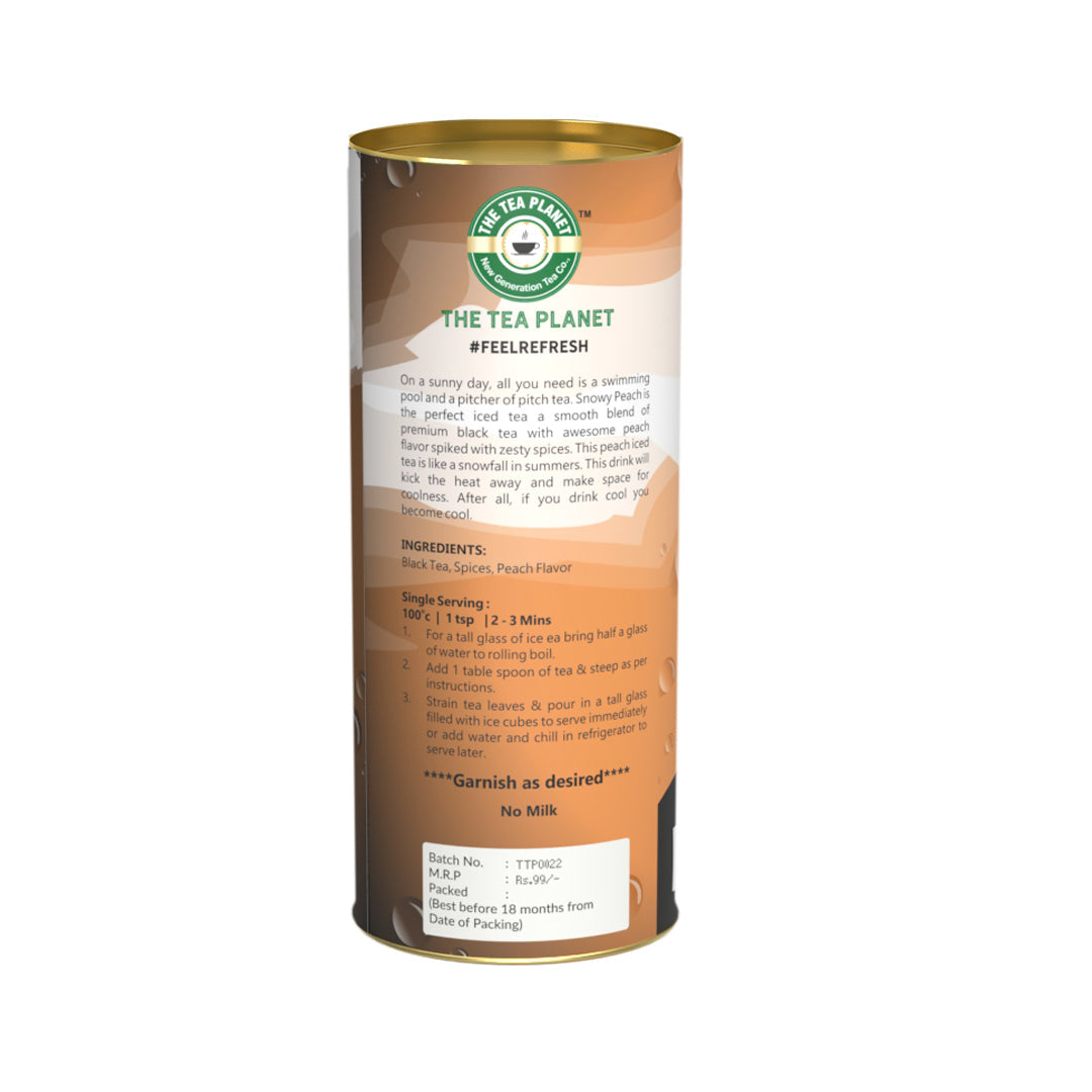 Snowy Peach Orthodox Black Tea - 50 gms