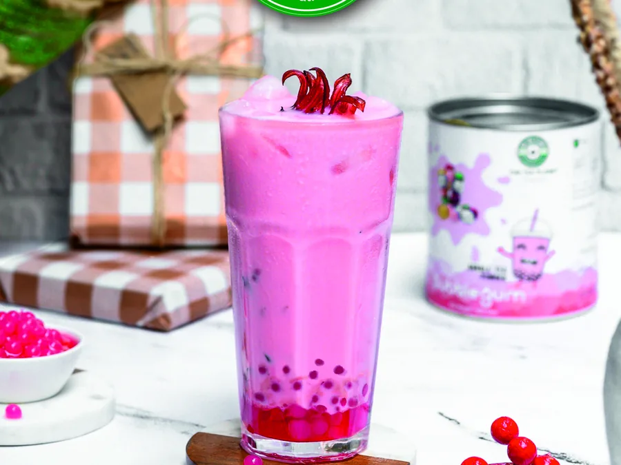 Bubble gum bubble tea