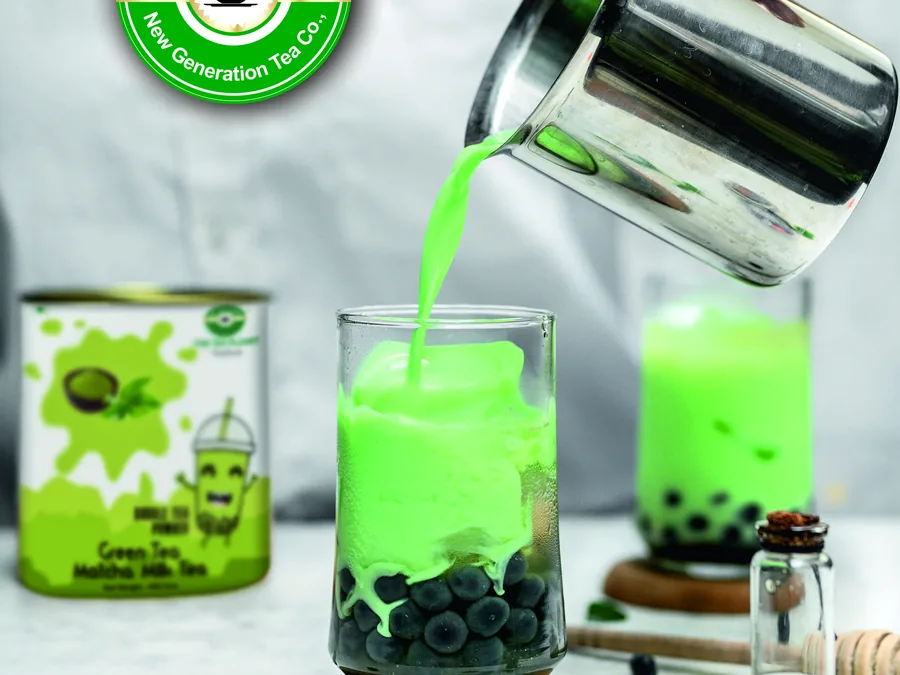 Matcha bubble tea