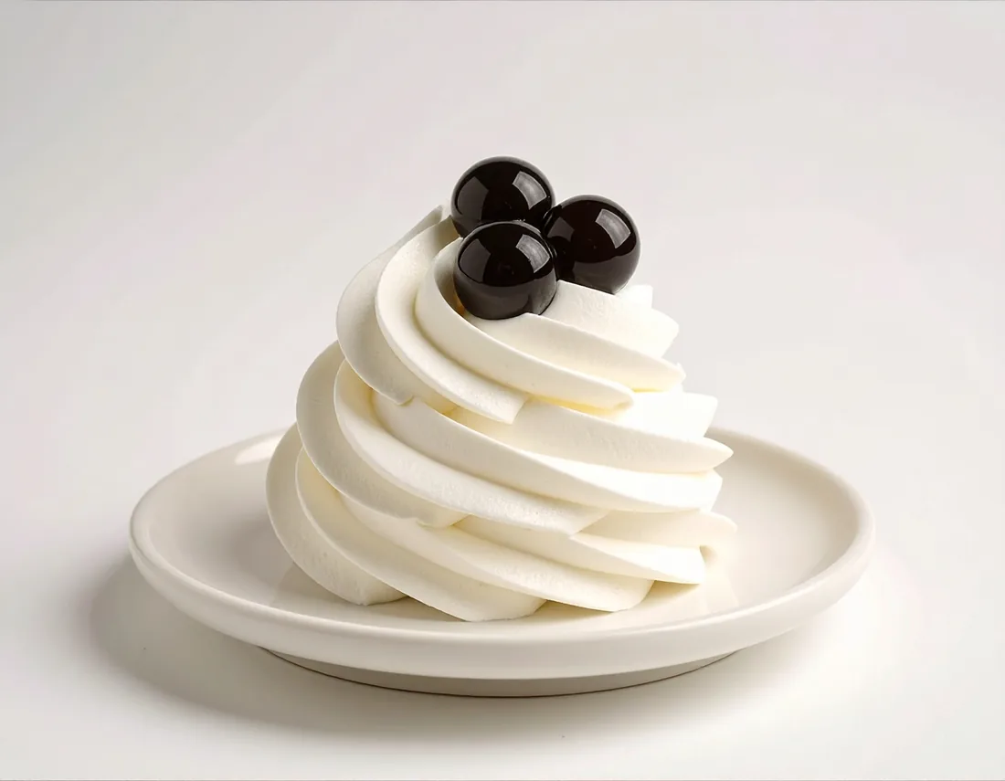 Coconut whipped cream swirl made with Coconut Whip Flavor Powder