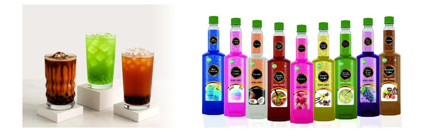 Boba flavour syrups
