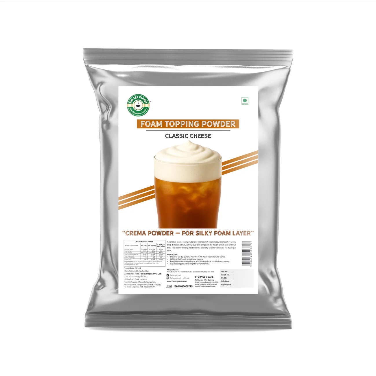 Classic Cheese Foam Topping pouch