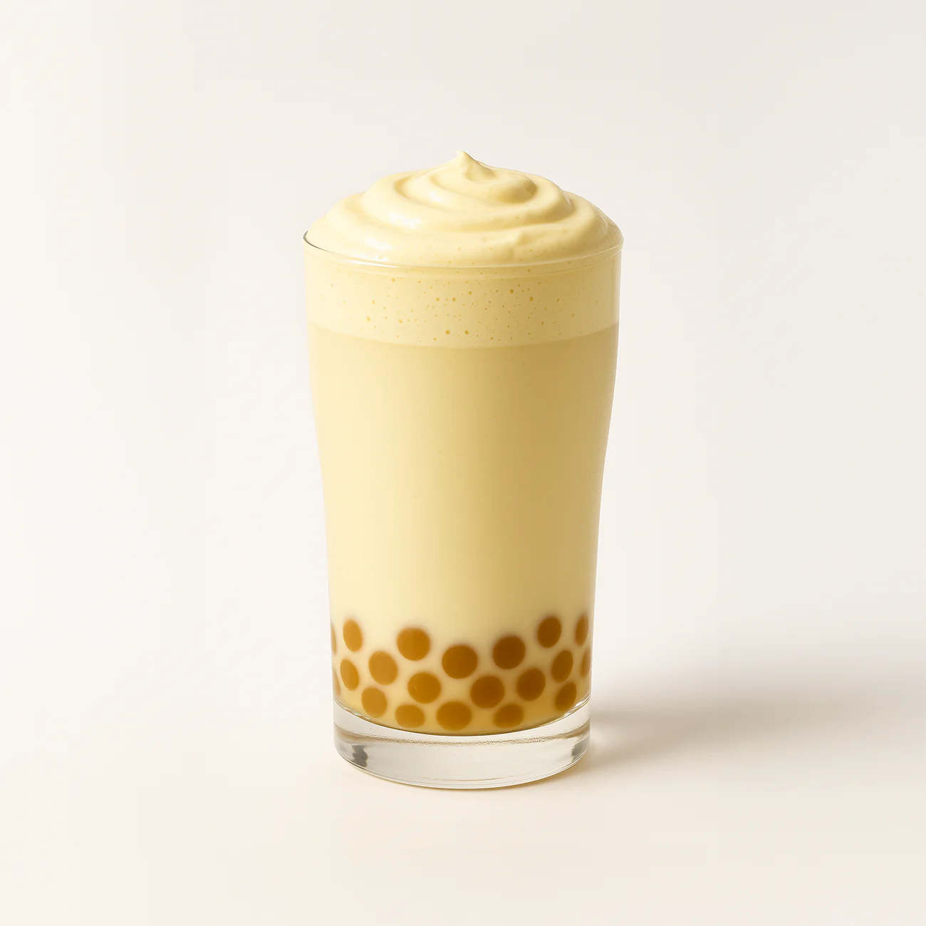 Fruit tea with foam cap