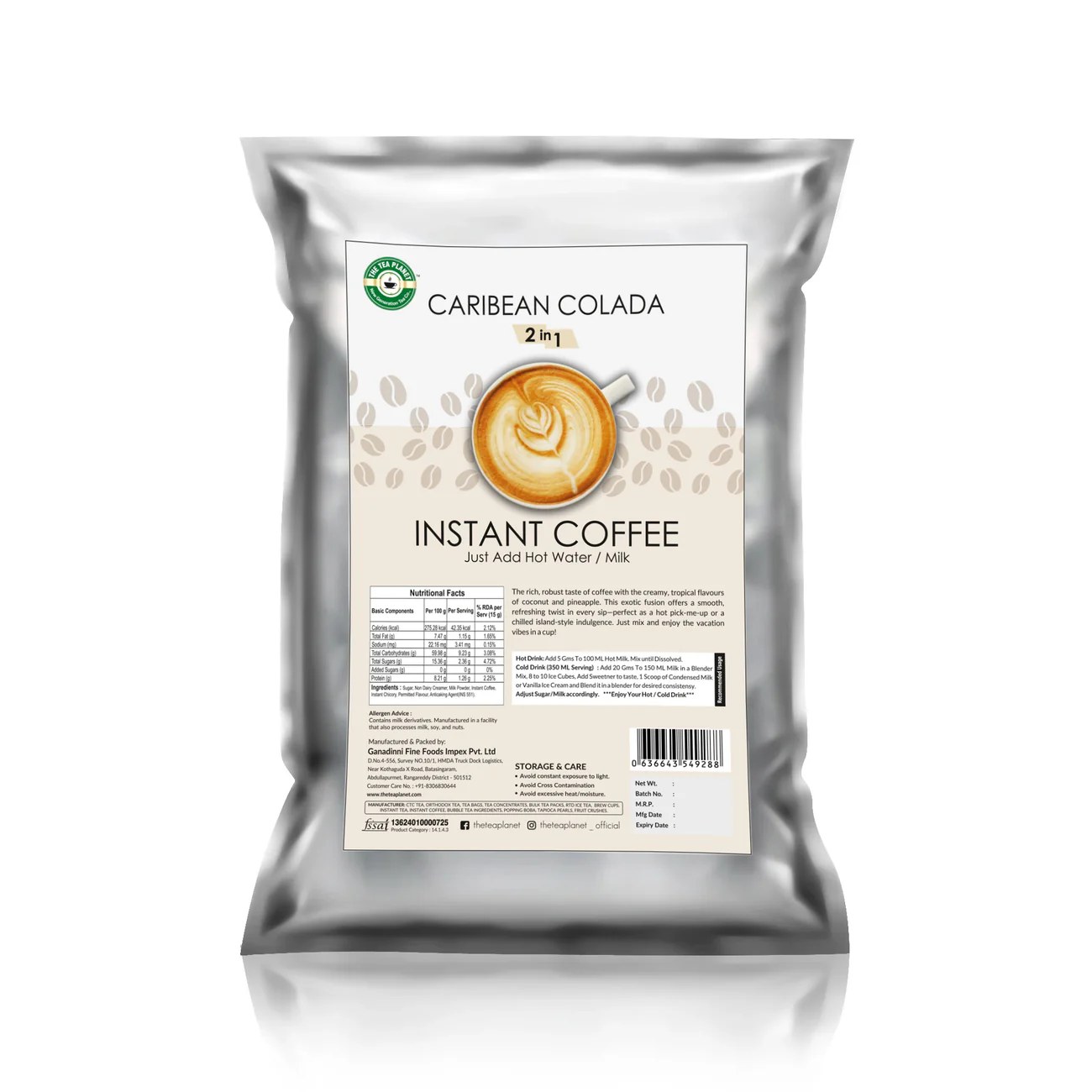 Caribbean Colada Instant Coffee (2 in 1)
