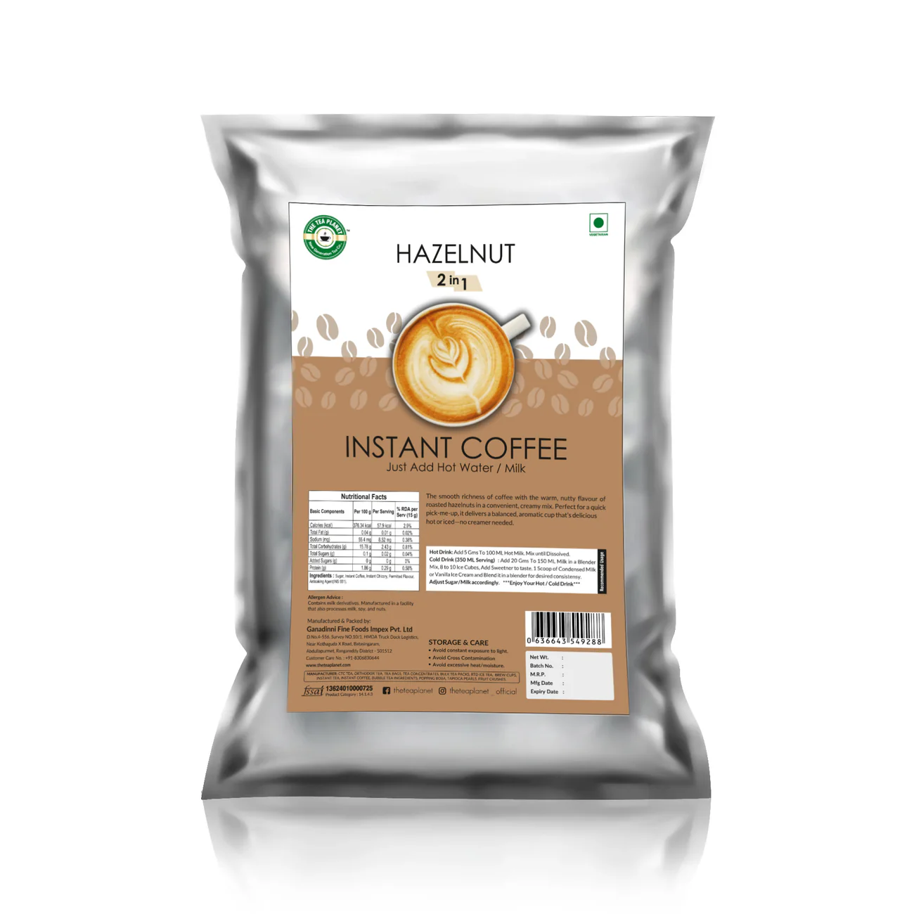 Hazelnut Instant Coffee (2 in 1)