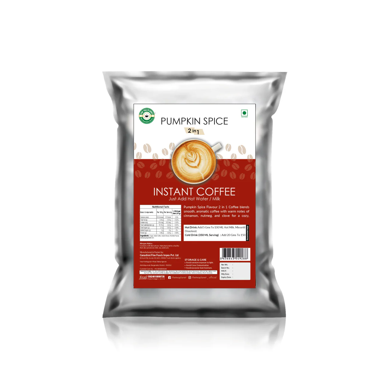 Pumpkin Spice Instant Coffee (2 in 1)