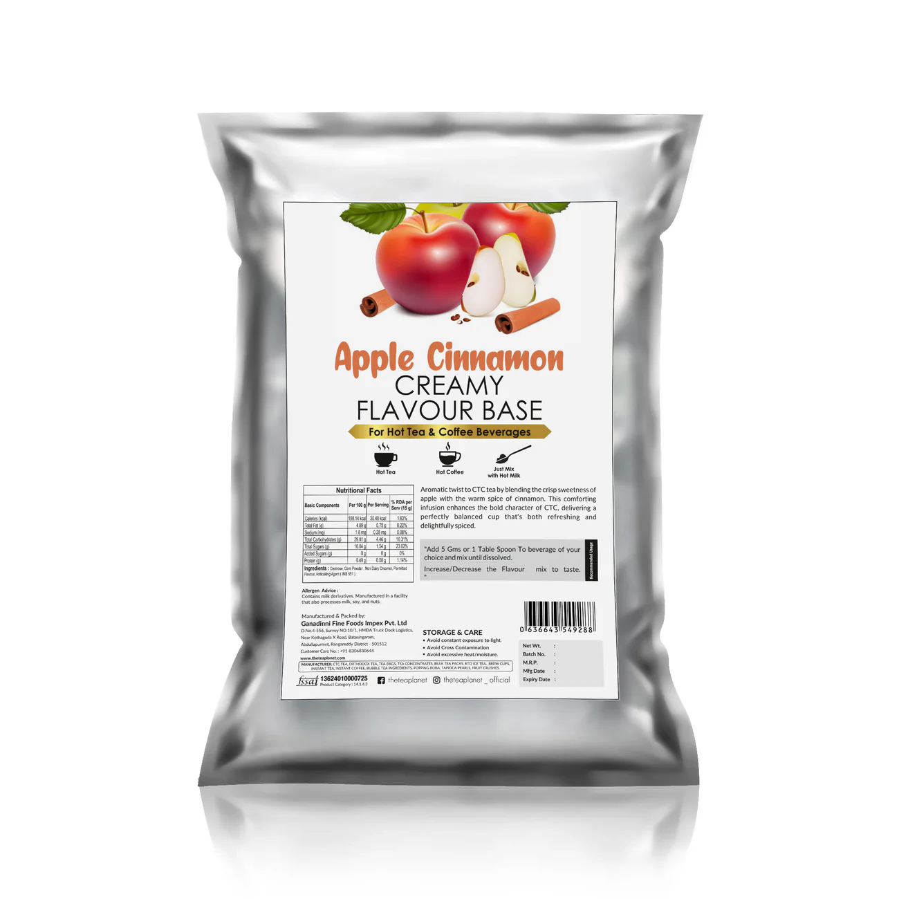 Apple Cinnamon Flavor Burst Mix 1 KG pack &mdash; front of pack