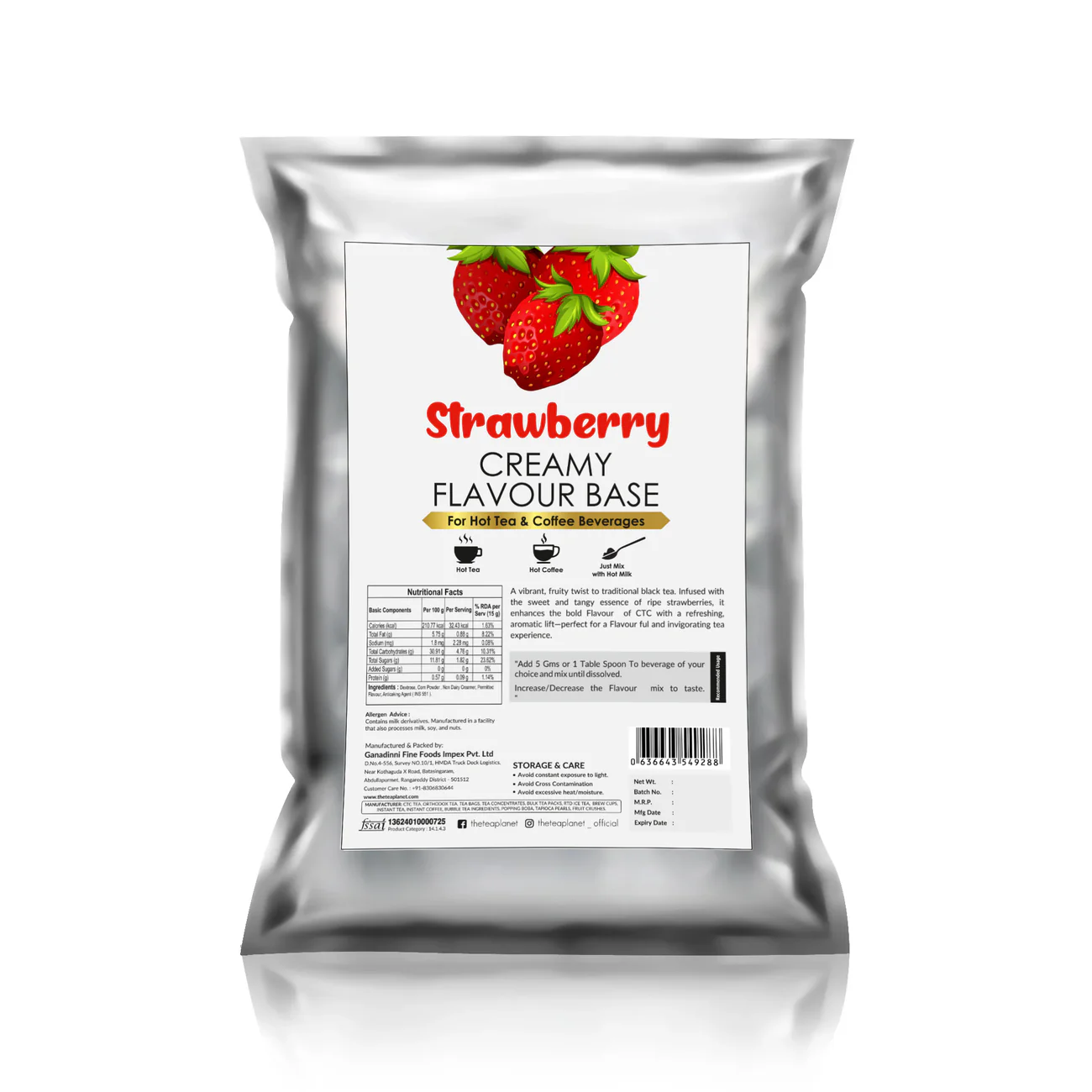 Strawberry Flavor Burst Mix 1 KG