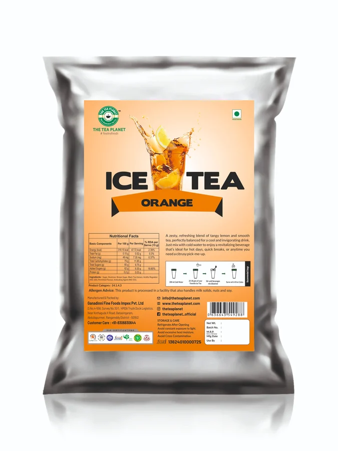 Orange Iced Tea Mix 1 KG pack &mdash; front of pack