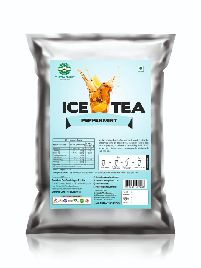 Peppermint Iced Tea Mix 1 KG pack &mdash; front of pack