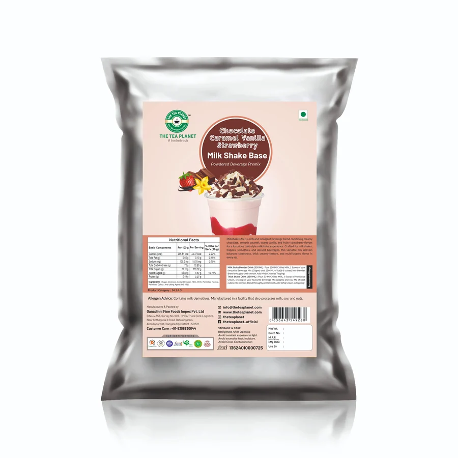 Chocolate Caramel Vanilla Strawberry Milkshake Mix 1 KG