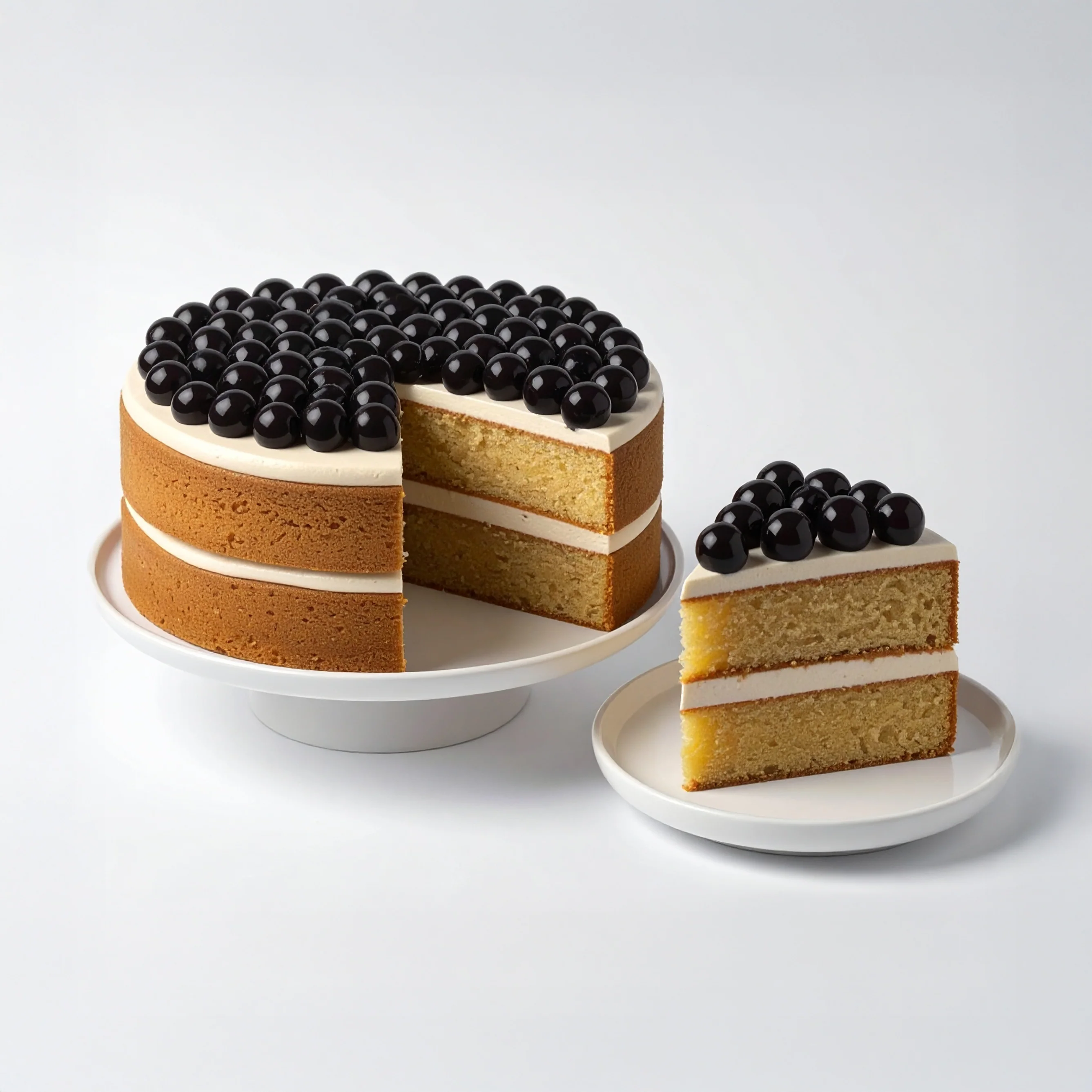 Black Tea sponge cake made with Black Tea Sponge Cake Base Mix