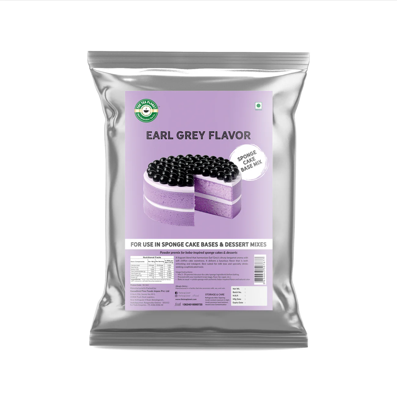 Earl Grey Sponge Cake Base Mix 1 KG