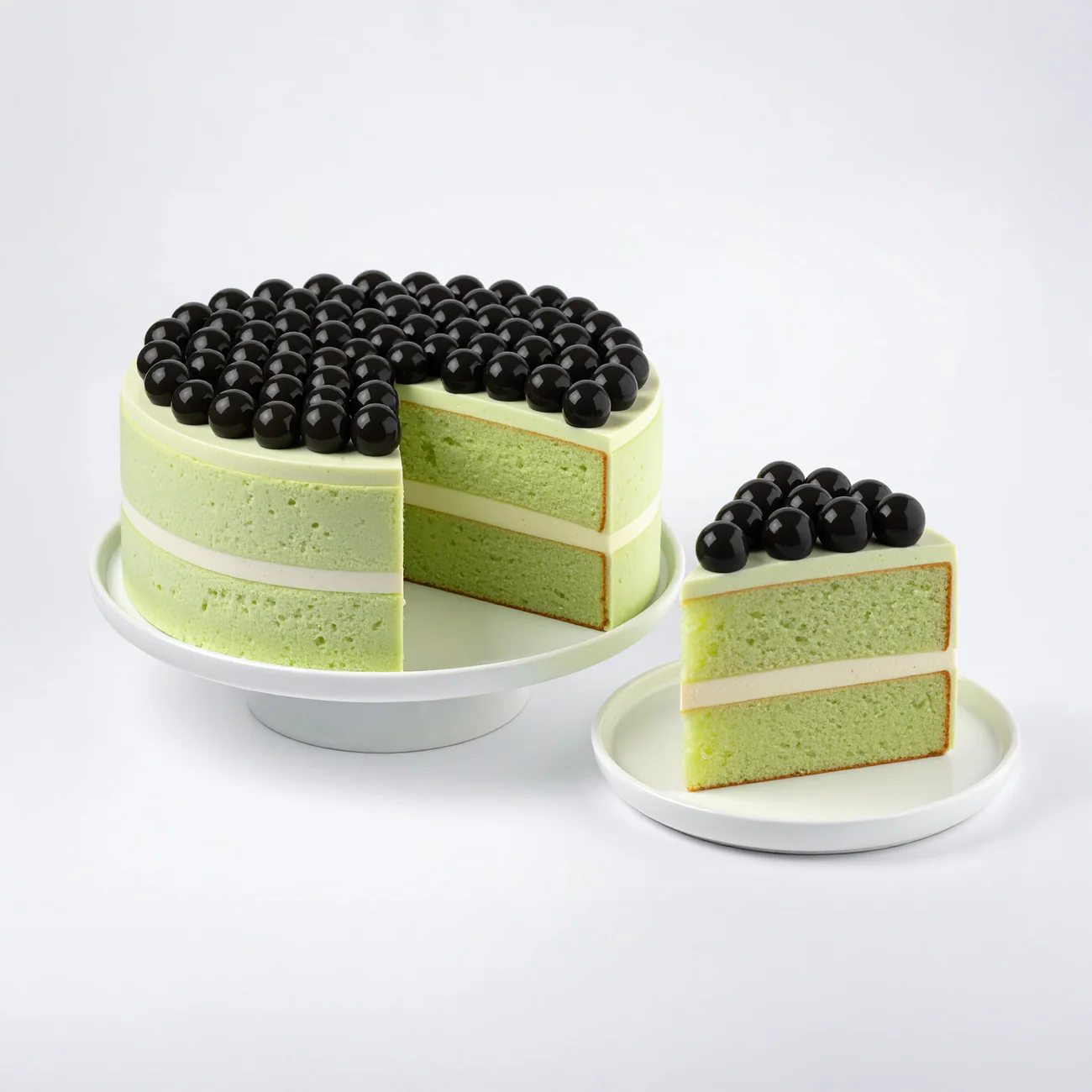 Jasmine Green Tea sponge cake made with Jasmine Green Tea Sponge Cake Base Mix