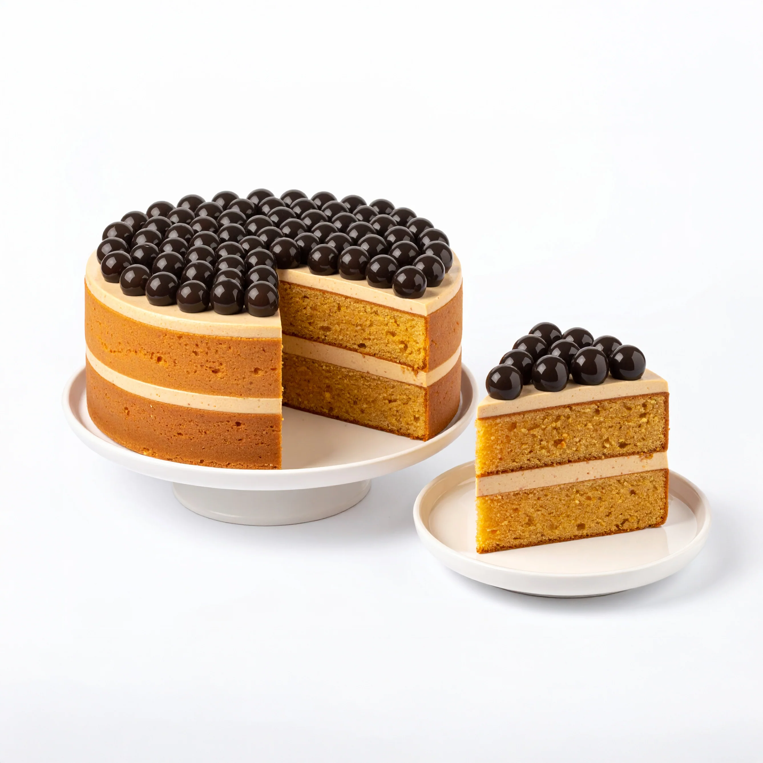 Spiced Chai sponge cake made with Spiced Chai Sponge Cake Base Mix