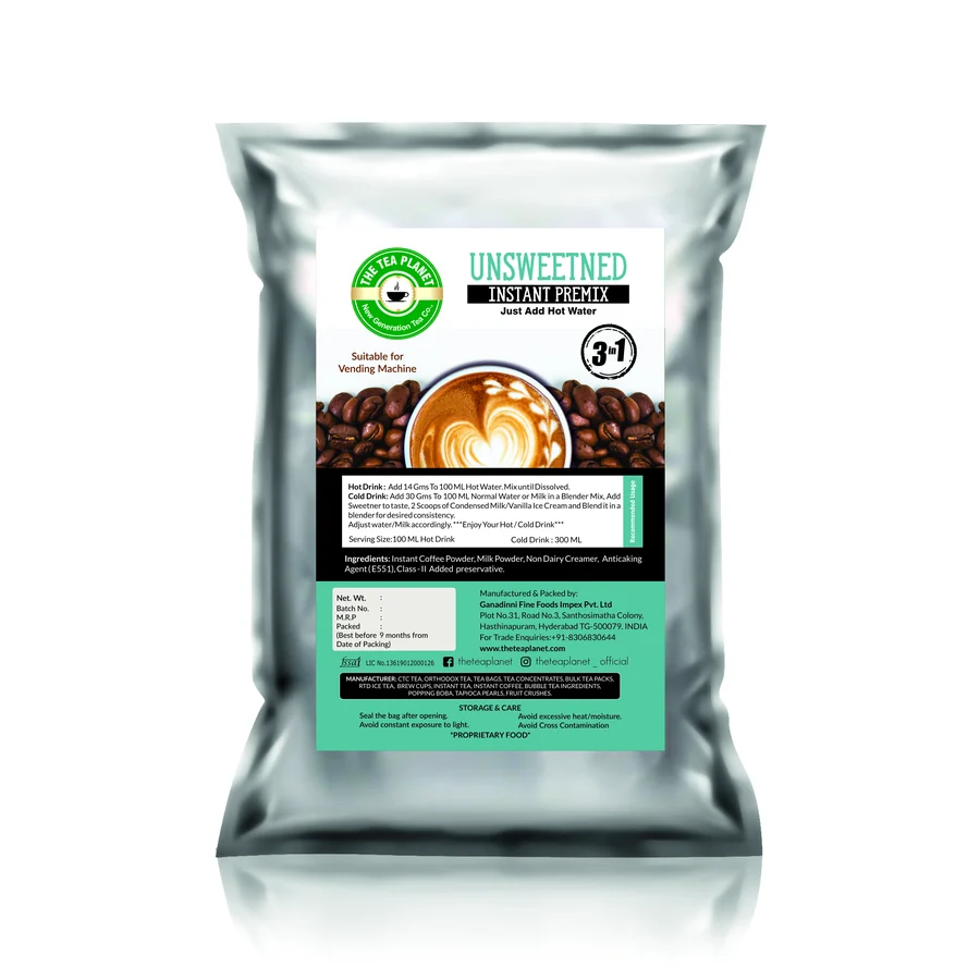Unsweetened Coffee Instant Premix 1 KG
