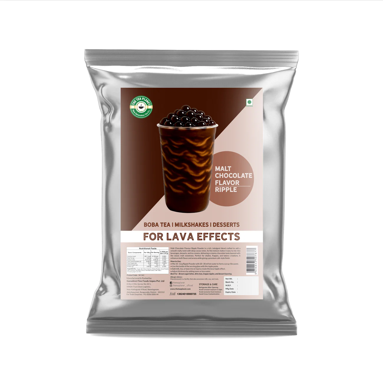Malt Chocolate Flavor Ripple Powder pouch