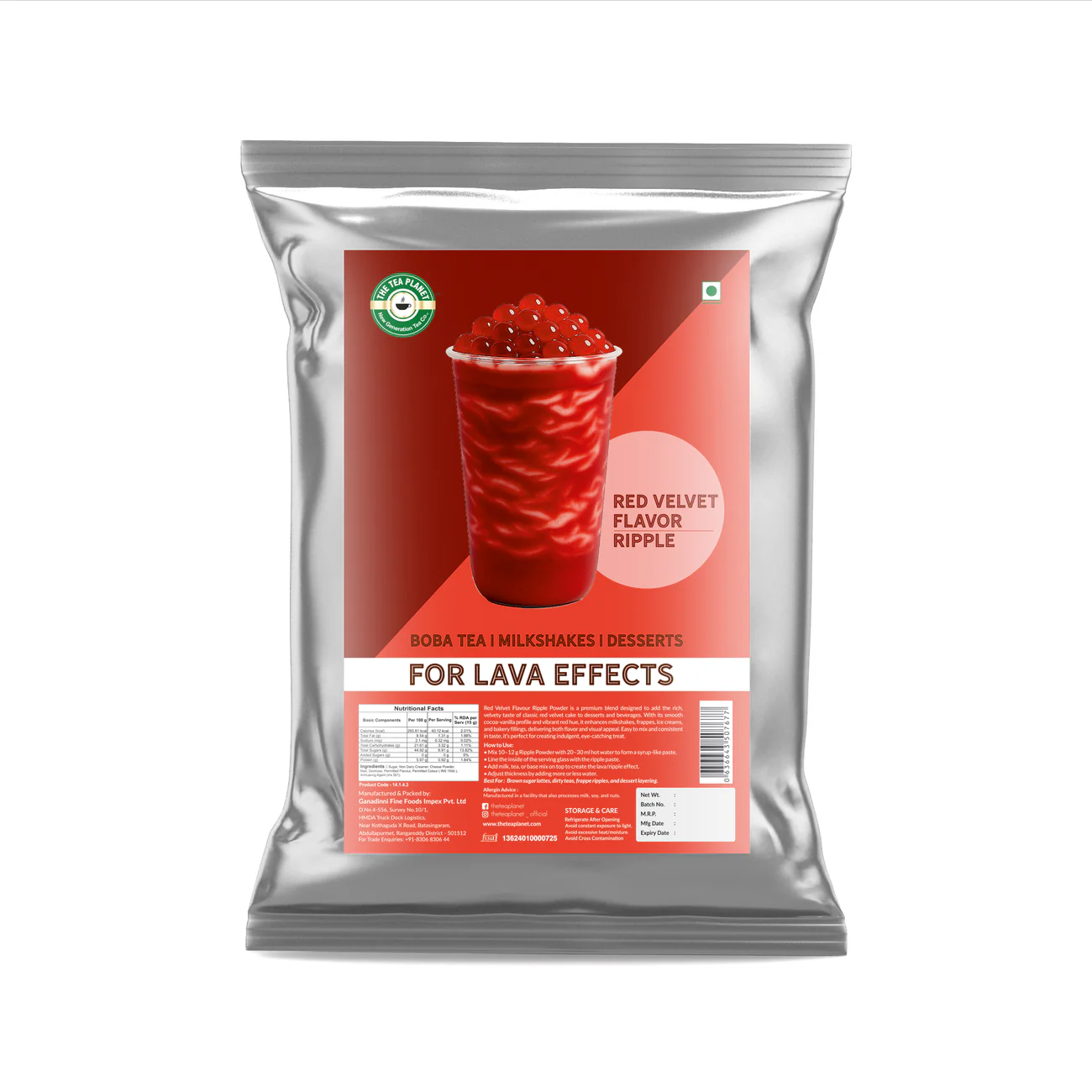 Red Velvet Flavor Ripple Powder pouch