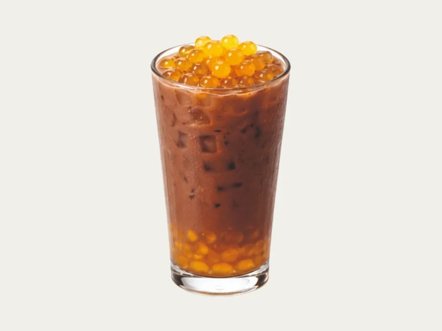 Chocolate with Mango Popping