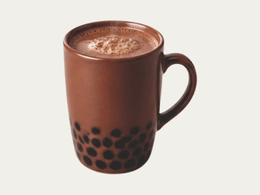 Hot Chocolate Milk Tea with Tapioca