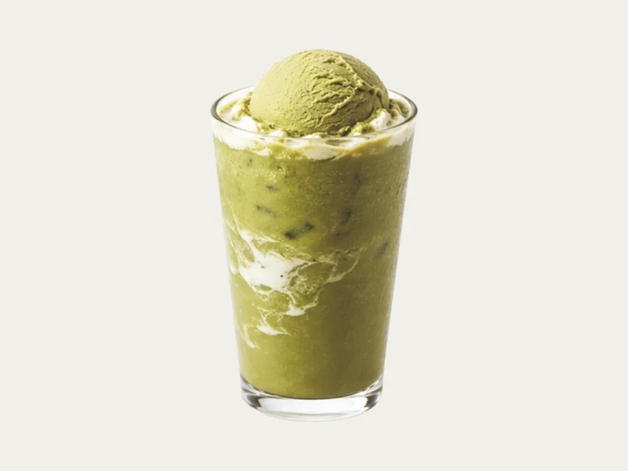 Green Tea Float with Ice Cream