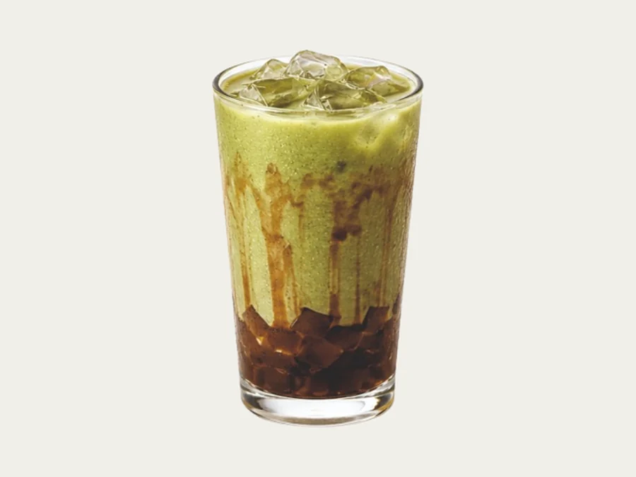Green Tea with Brown Sugar Nata