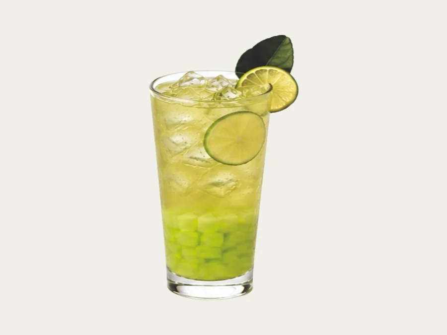Kaffir Lime with Green Apple Nata