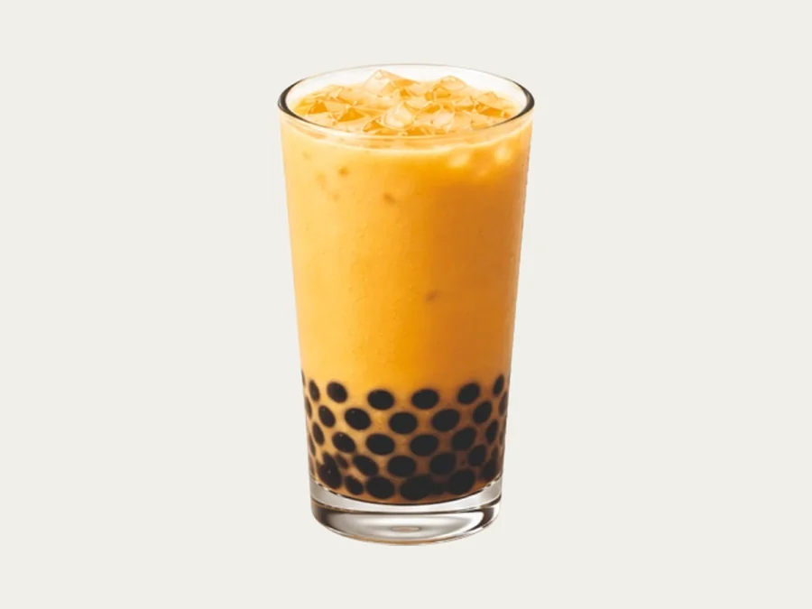 Mango Black Tea Boba Latte
