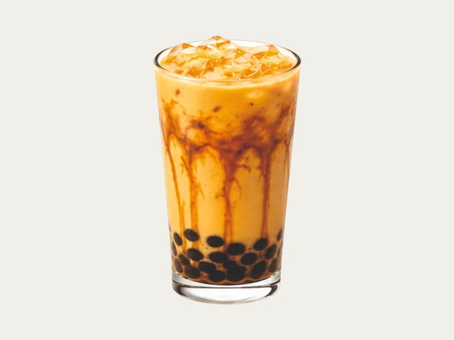 Mango Dirty Caramel Boba