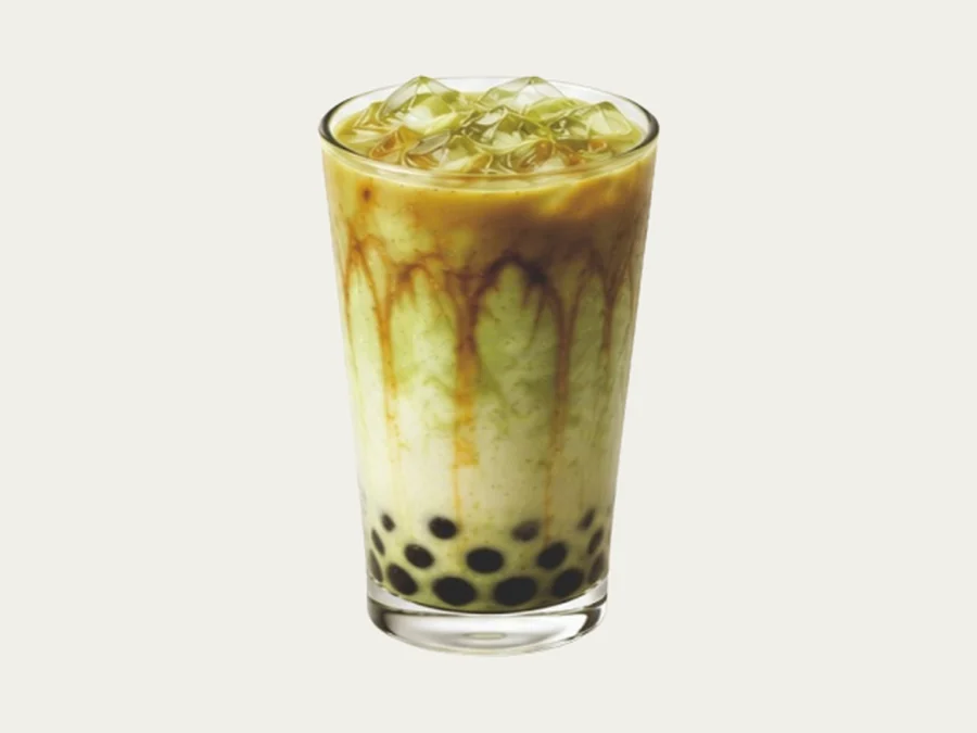 Pandan Dirty Latte
