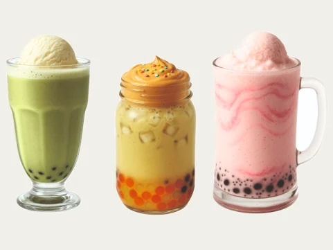 Specialty drinks from The Tea Planet
