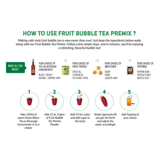 Kiwi Strawberry Fruit Bubble Tea Premix - 1 kg