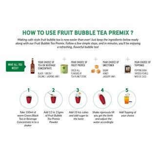 Lemon Fruit Bubble Tea Premix