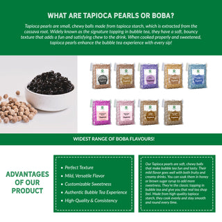 Classic Black Tapioca Pearls - 500 gms