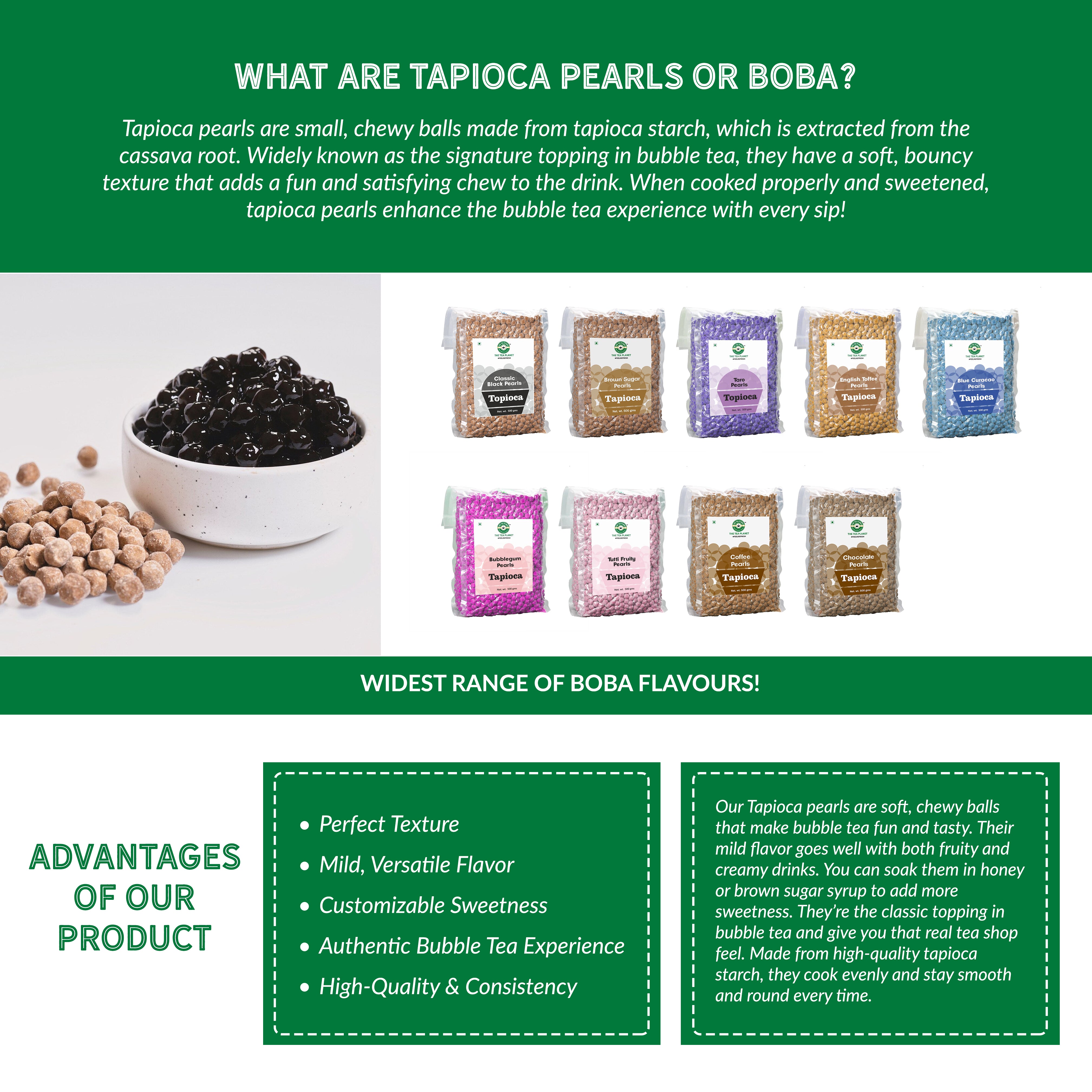 Tutti Fruity Tapioca Pearls - 500 gms
