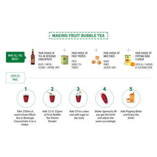 Orange Popping Boba - 400 gms
