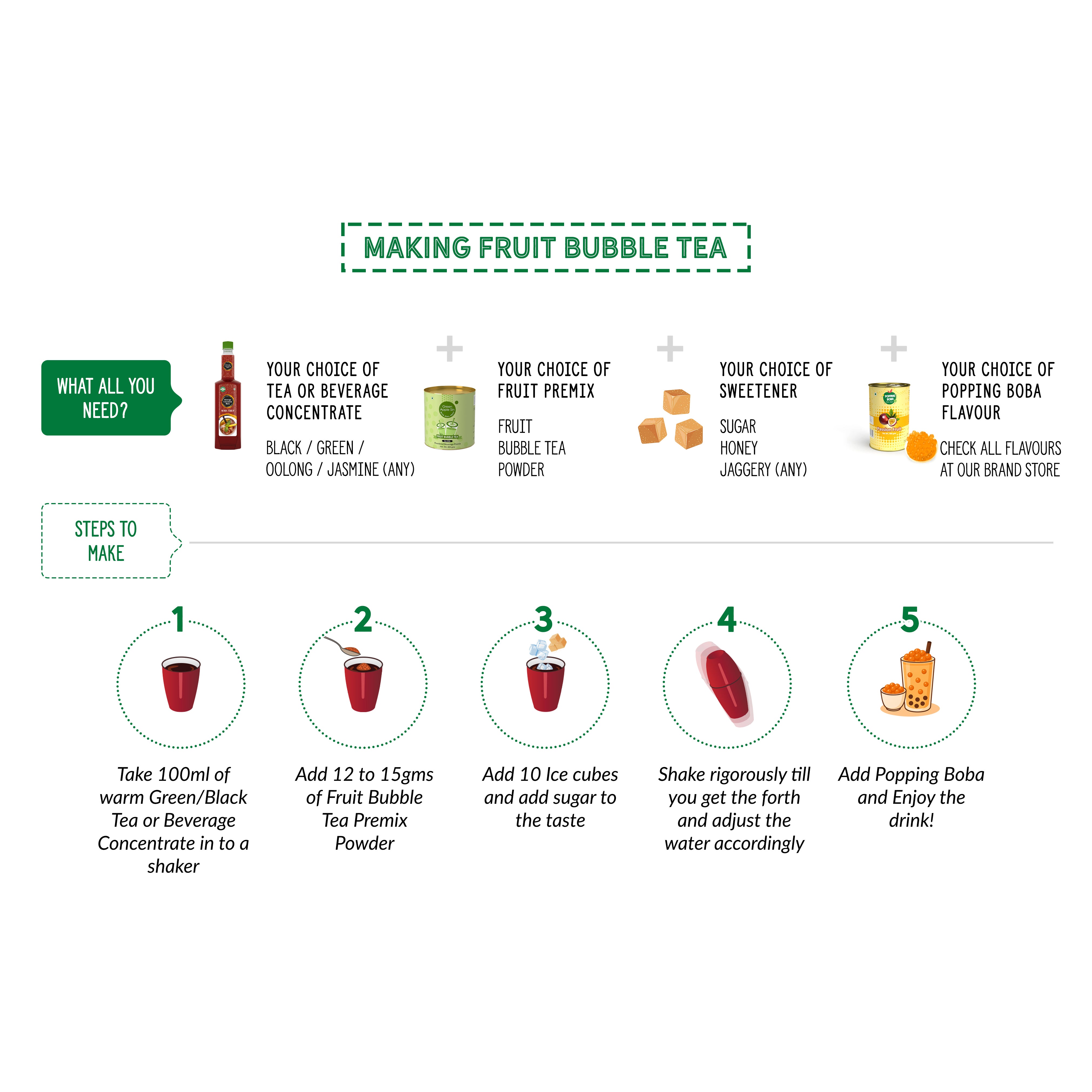 Peach Popping Boba - 400 gms