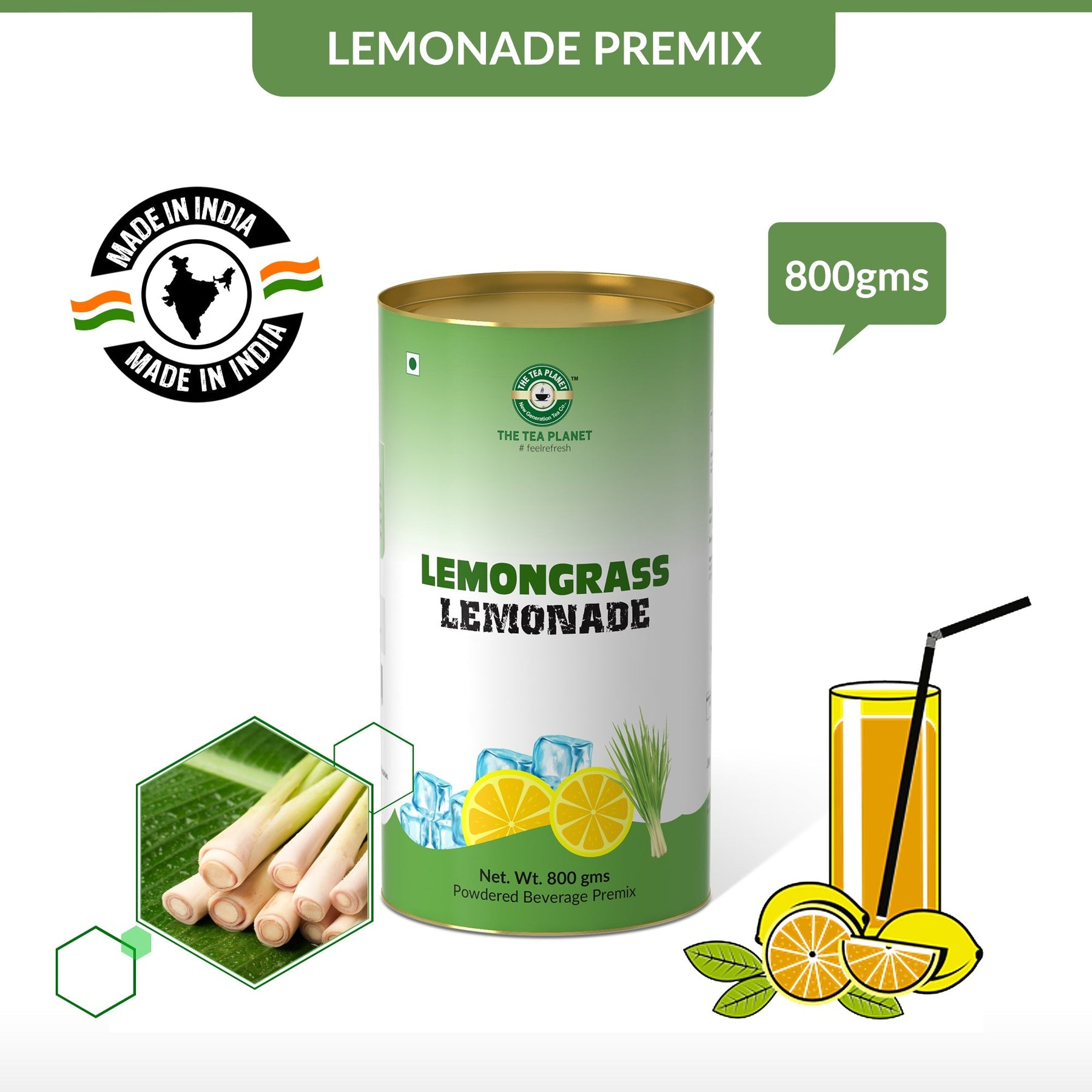 Lemongrass Lemonade Premix - 400 gms