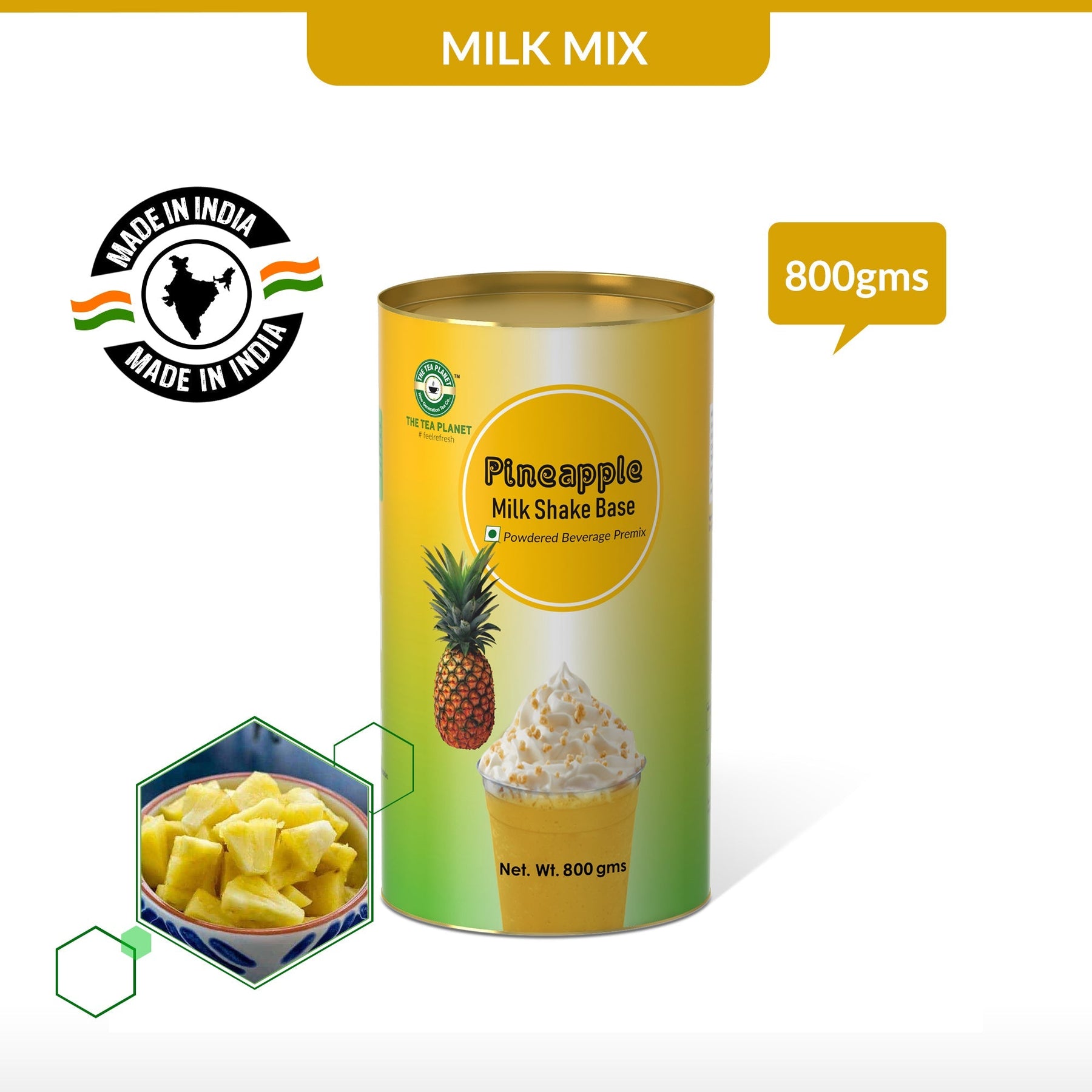 Pineapple Milkshake Mix - 800 gms