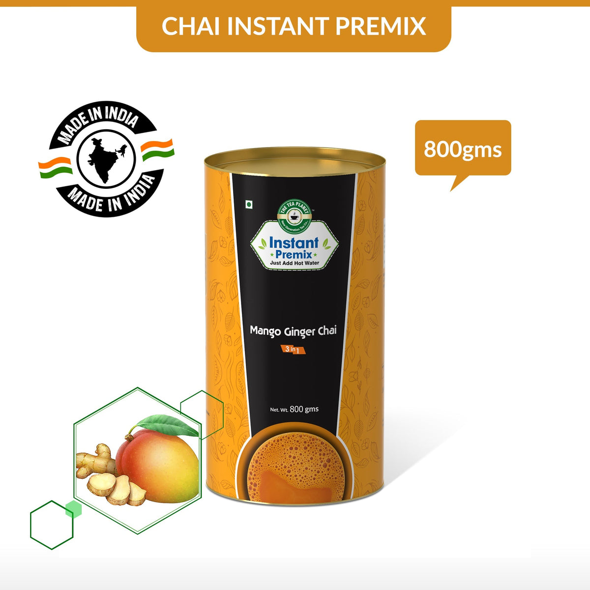 Mango Ginger Chai Premix (3 in 1) - 800 gms