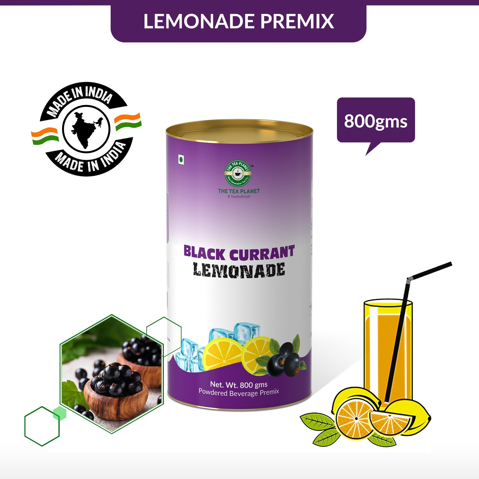 Black Currant Lemonade Premix - 400 gms