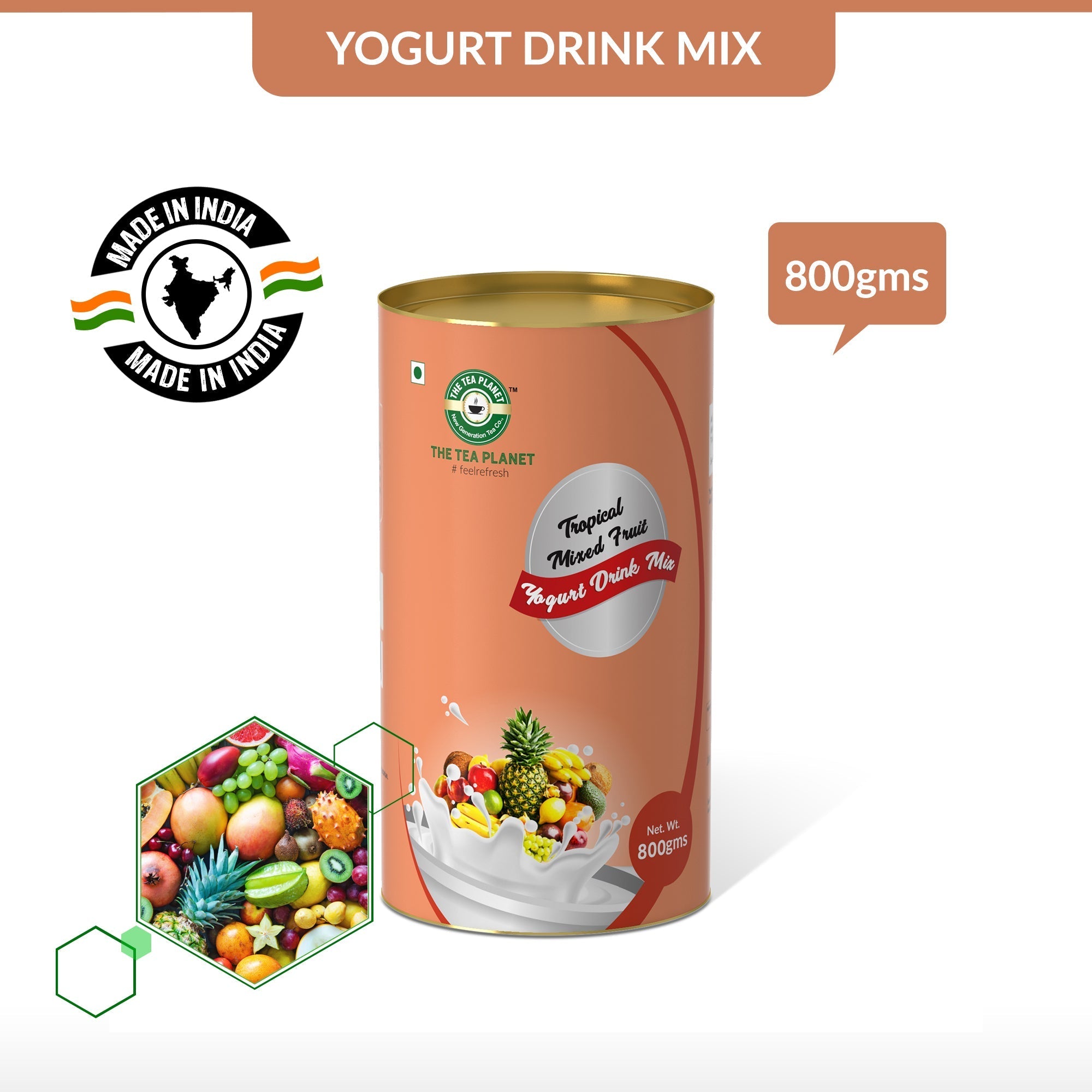 Tropical Mixed Fruit Flavored Lassi Mix - 800 gms