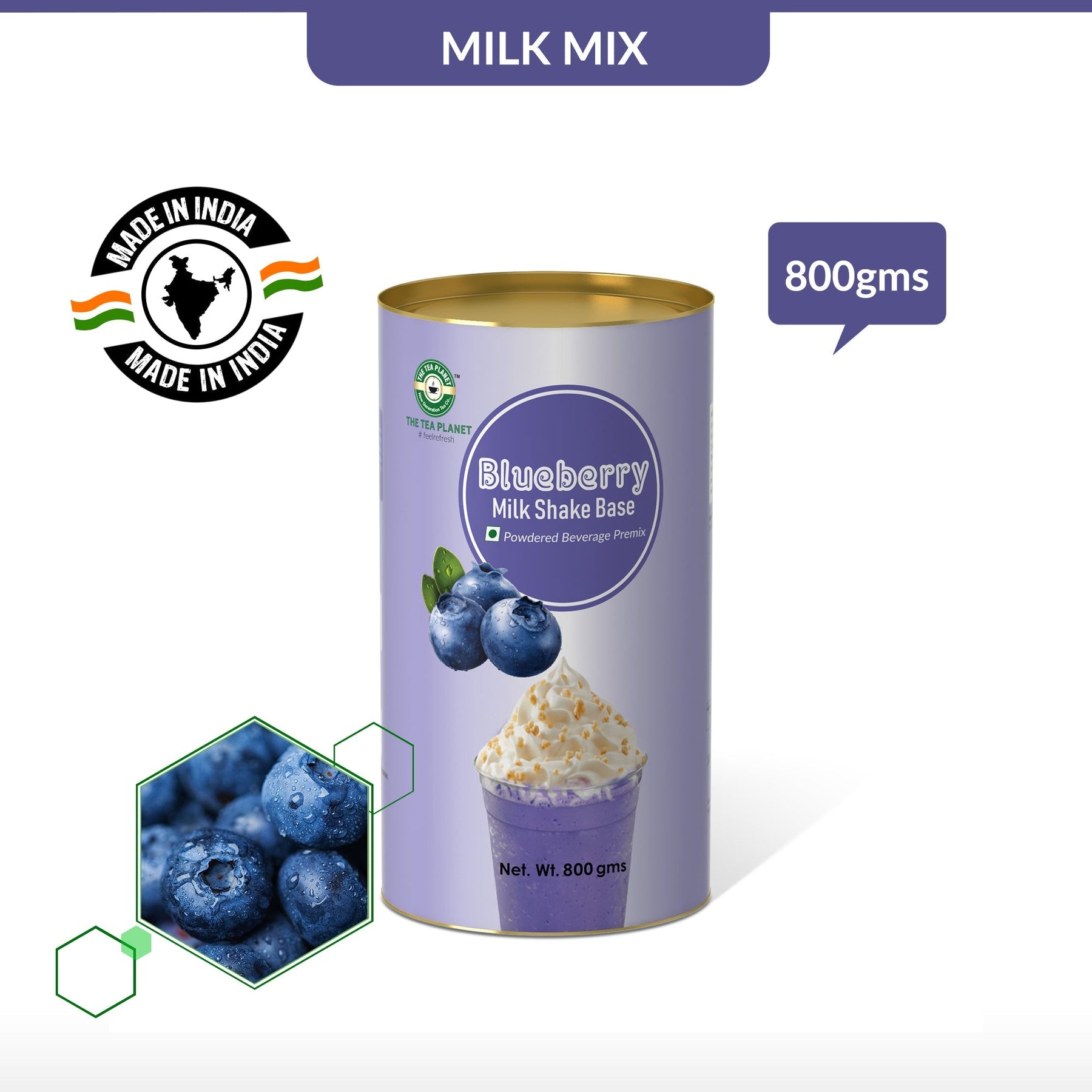 Blueberry Milkshake Mix - 400 gms