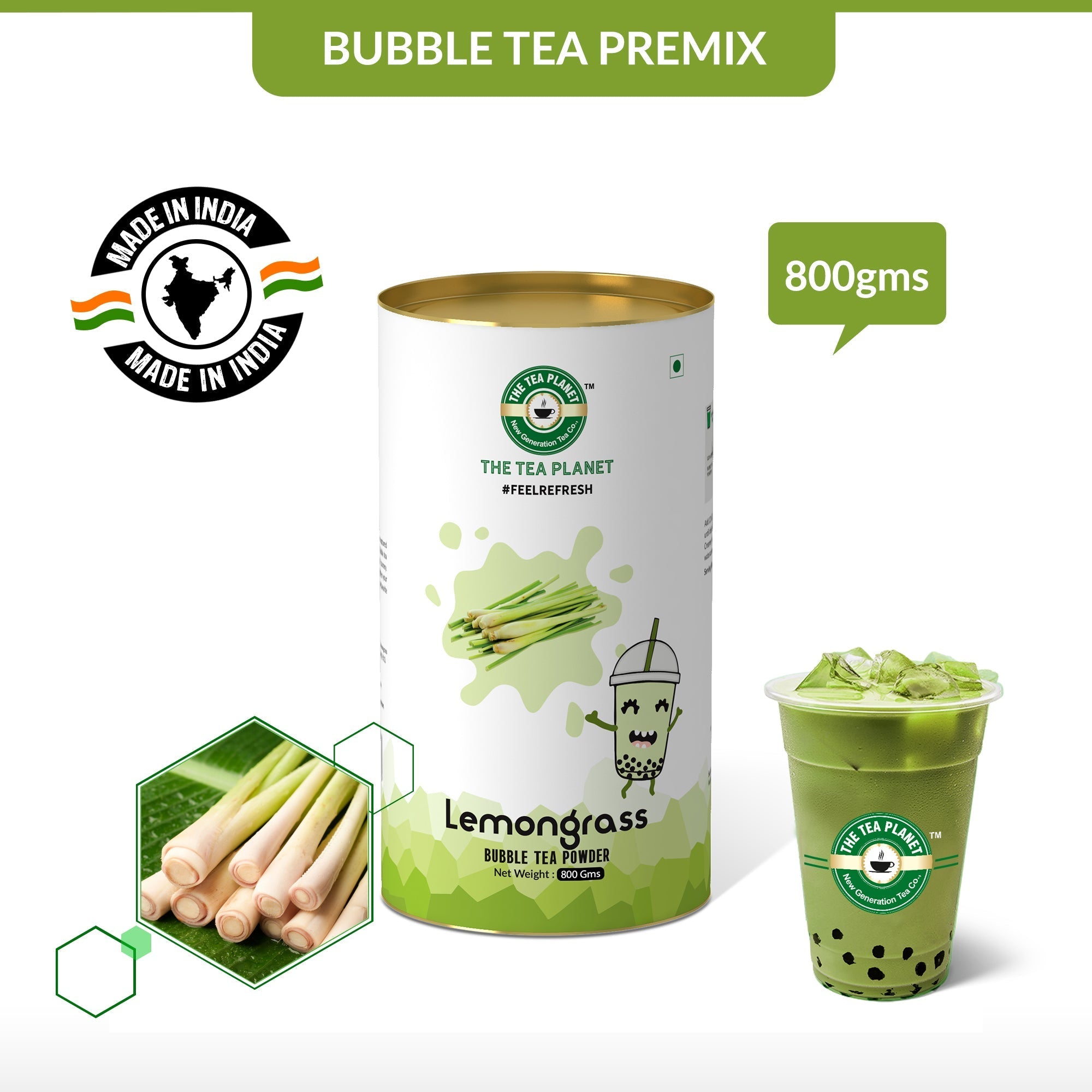 Lemongrass Bubble Tea Premix - 800 gms