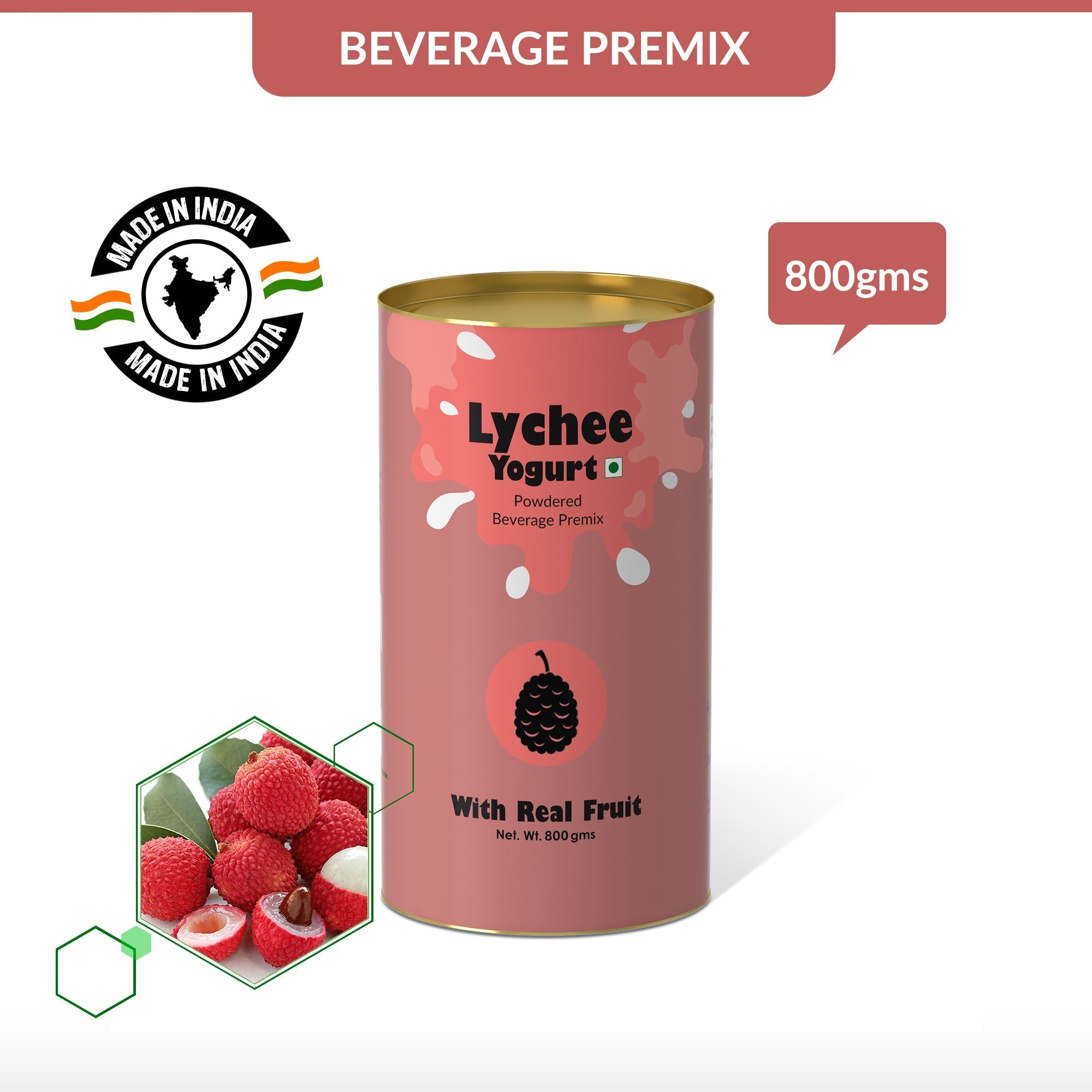 Lychee Yogurt Mix - 800 gms