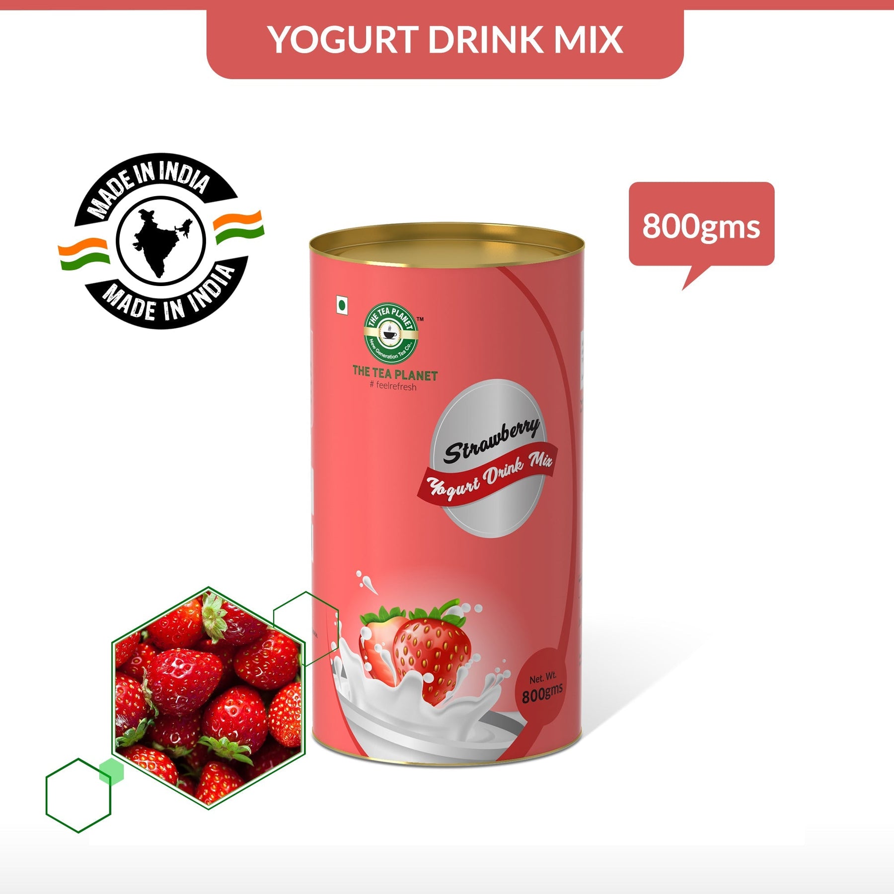 Strawberry Flavored Lassi Mix