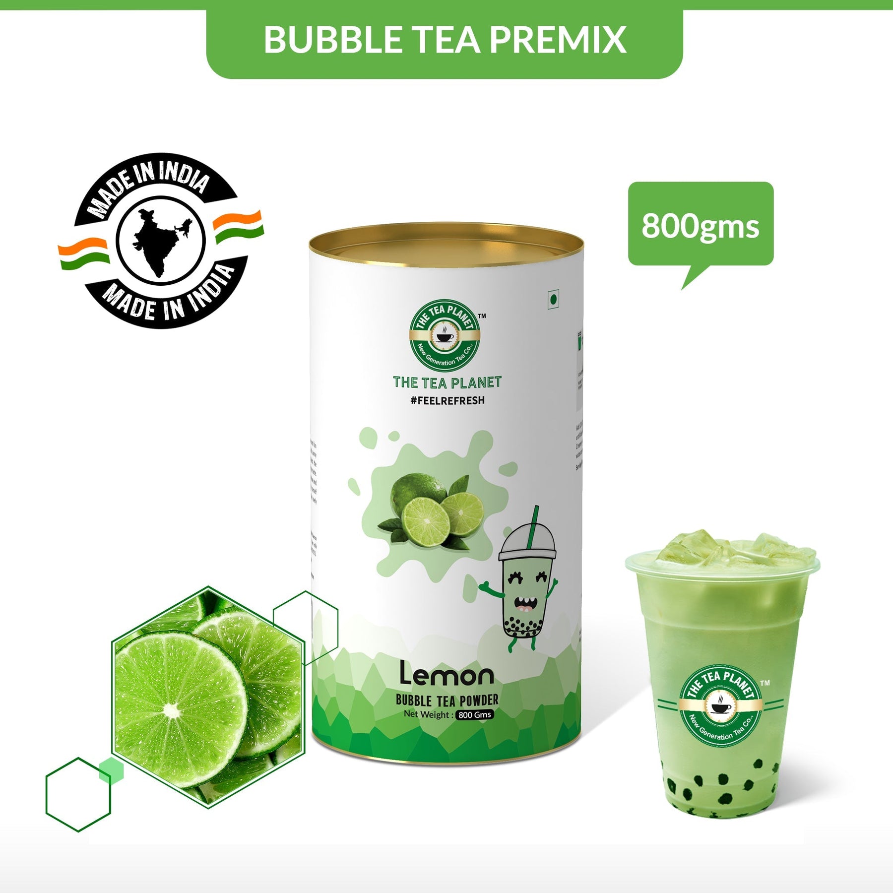 Lemon Bubble Tea Premix - 400 gms